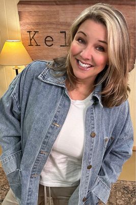 Medium Wash Denim Boxy Jacket