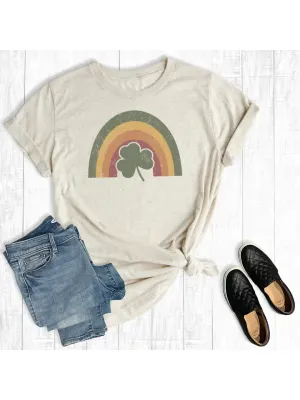 Heather Grey Vintage Rainbow Tee