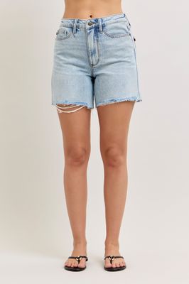 Judy Blue Magic Denim Dad Shorts
