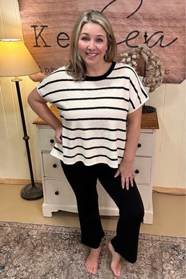 Black Ponte Kick Flare Pant