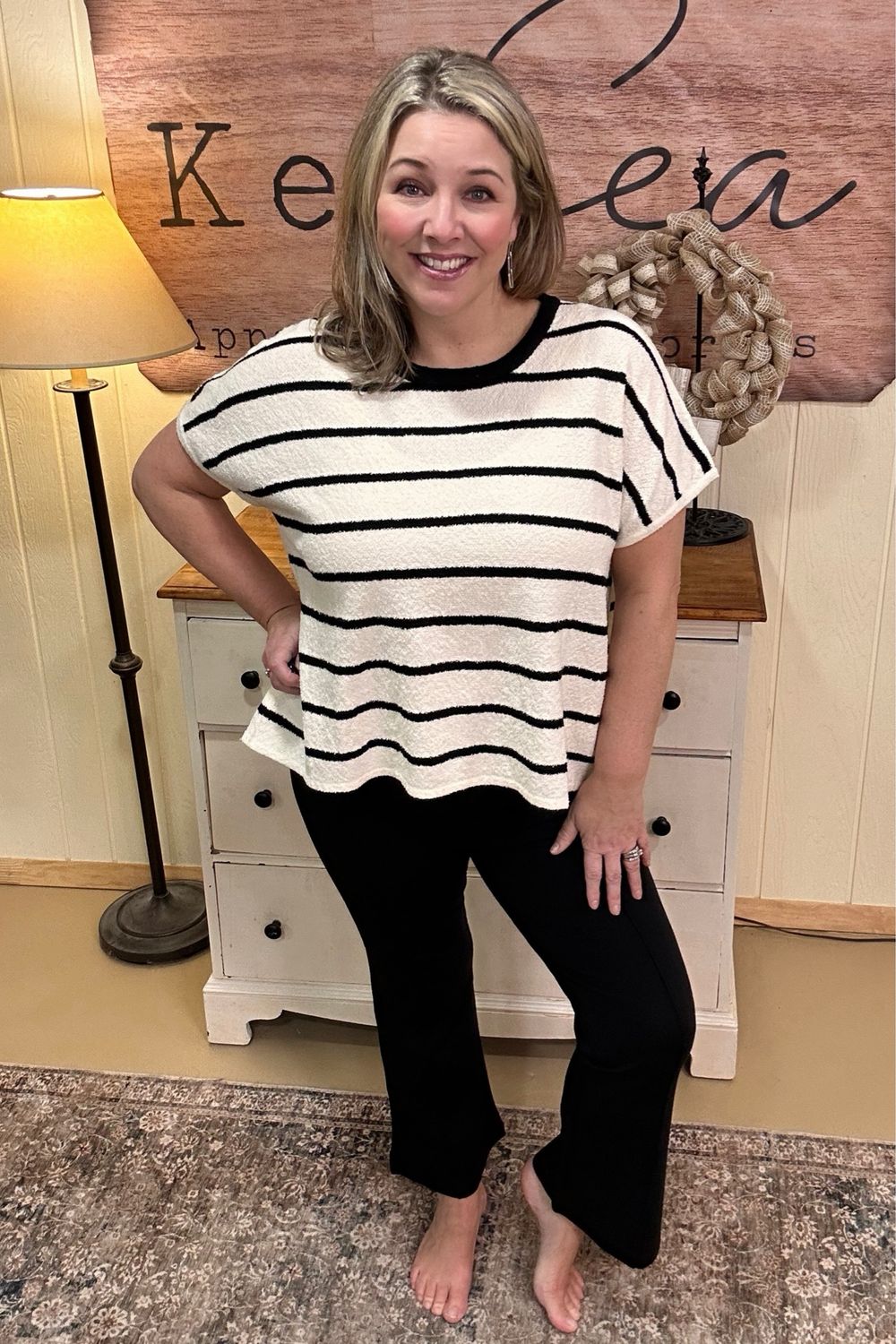 Black Ponte Kick Flare Pant