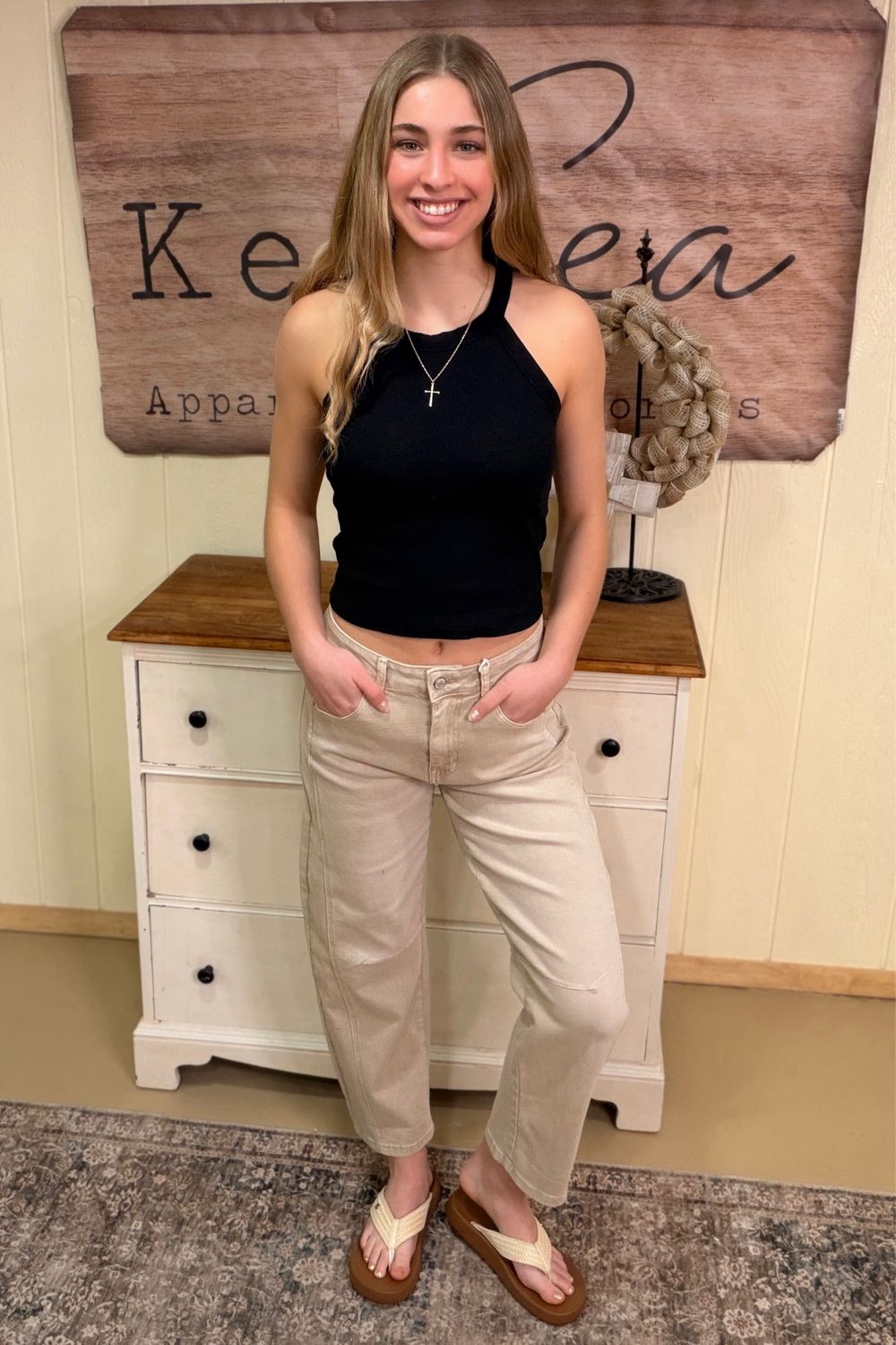 Zenana Barrel Leg Colored Jeans 