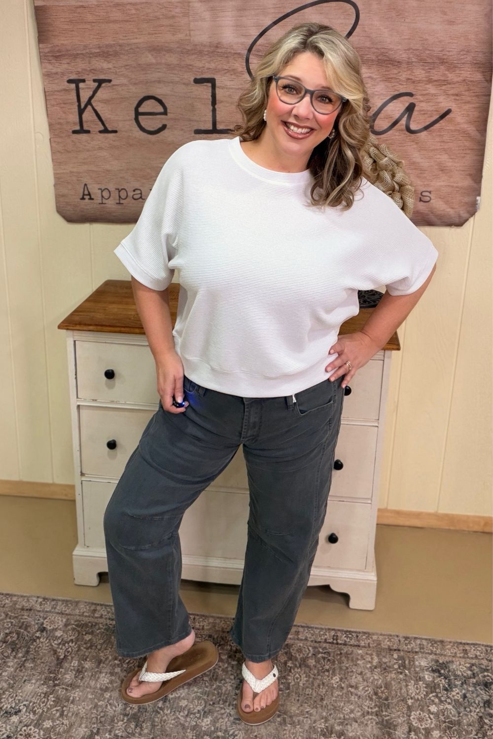 Barrel Leg Colored Jeans