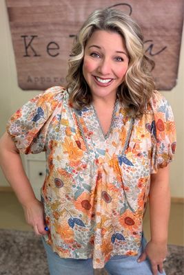 Honey Mix Floral Blouse