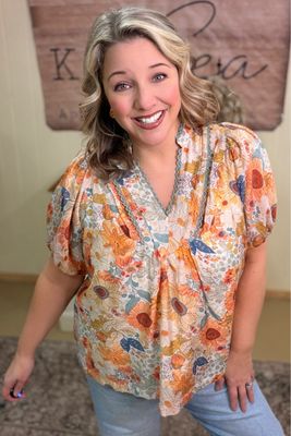 Honey Mix Floral Blouse