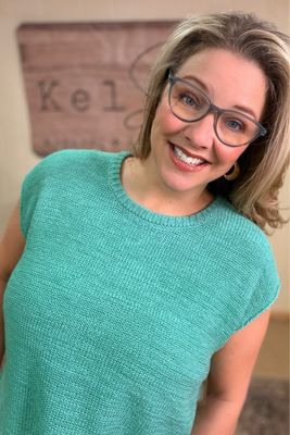 Dusty Mint Oversized Sleeveless Sweater