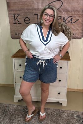 Judy Blue Featherweight Drawstring Shorts