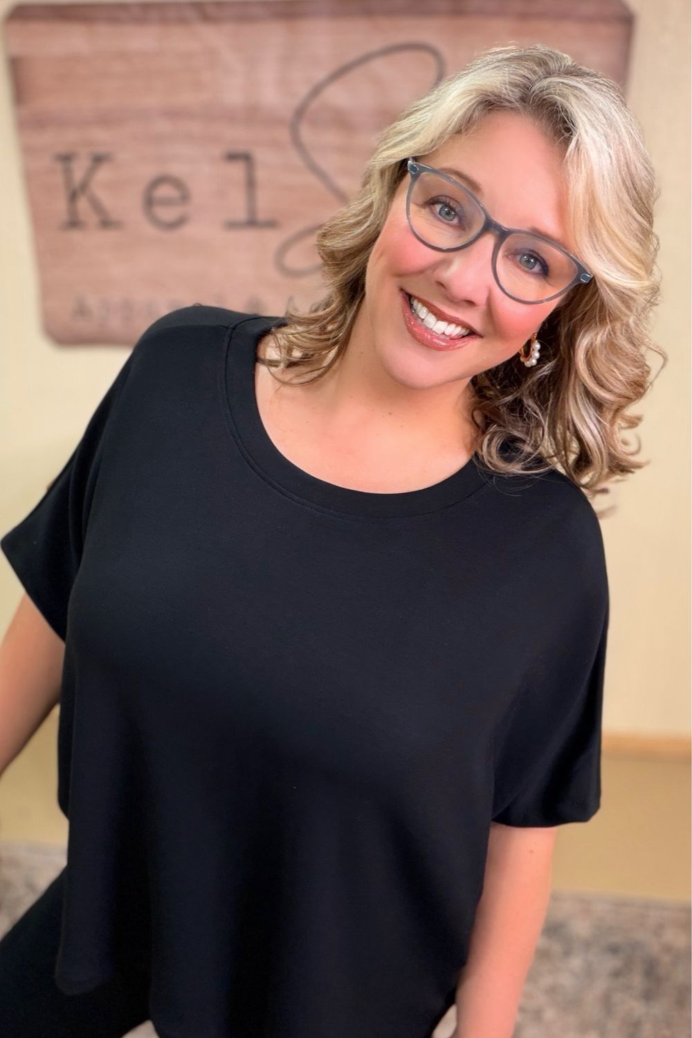 Black Scuba Oversized Dolman Tee