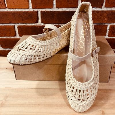 Ccocci Woven Mary Jane Flat