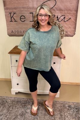 Black Cropped Compression Legging