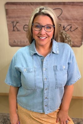 Judy Blue Boxy Featherweight Work Shirt