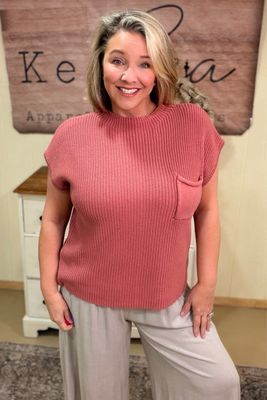 Cotton Mock Neck Sweater
