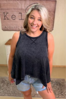 Mineral Washed Black Swing Tank