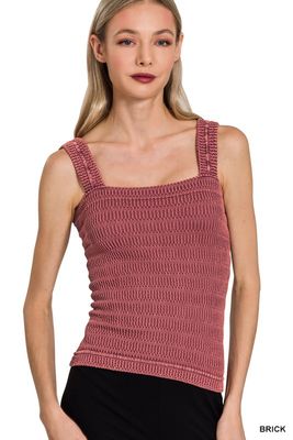 Seamless Crinkle Textured Tank
