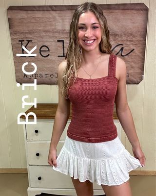 Seamless Crinkle Textured Tank