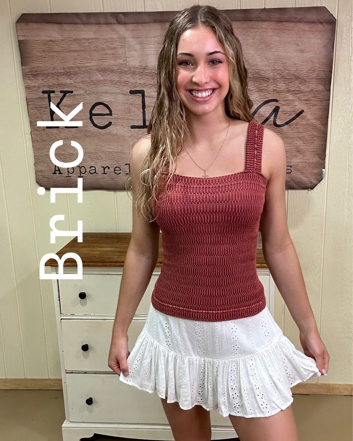 Seamless Crinkle Textured Tank
