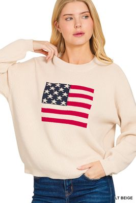 American Flag Sweater