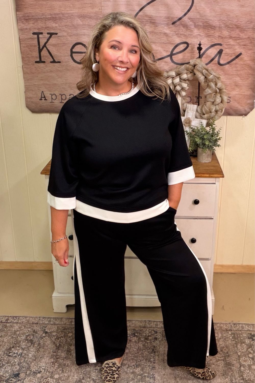 Black Luxe Knit Elevated Athleisure Set