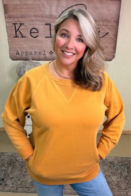 Pigment Dyed Mustard Boardwalk Sweatshirt Pigment Dyed Mustard Boardwalk Sweatshirt