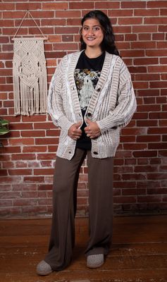 Chocolate Rib Knit Softy Wide Leg Pants