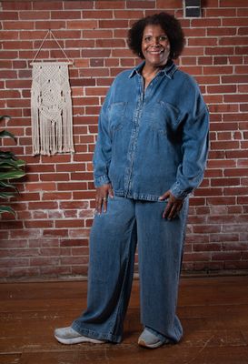 Chambray Oversized Button Down