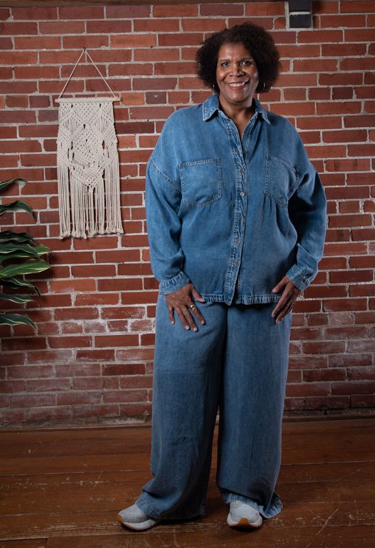 Chambray Oversized Button Down