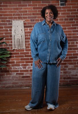 Chambray Oversized Button Down