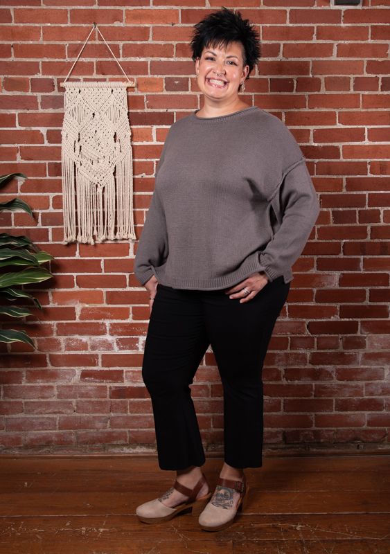 Charcoal Oversized Slouchy Sweater