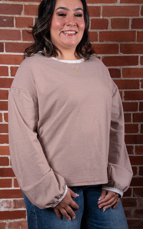 Brick Horizontal Pinstripe Tee