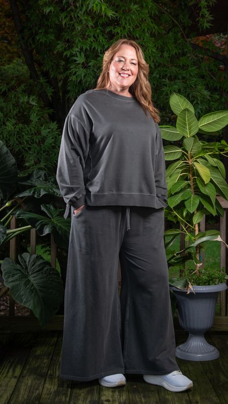Charcoal French Terry Lounge Set