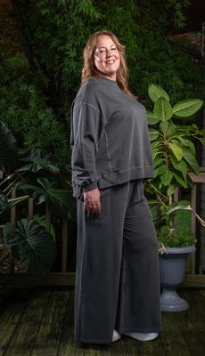 Charcoal French Terry Lounge Set