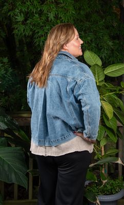 Boxy Denim Trucker Jacket