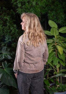 Stone Washed Cocoa Casual Tee