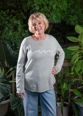Heather Grey Amen Light Rollneck Sweater