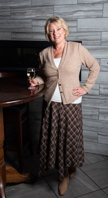 Chocolate Plaid Midi Skirt