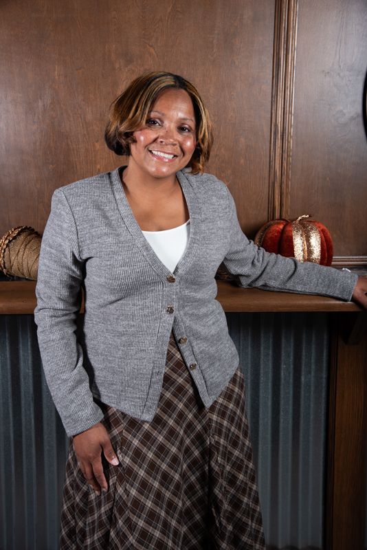 Ribbed Hacci V-Neck Cardigan