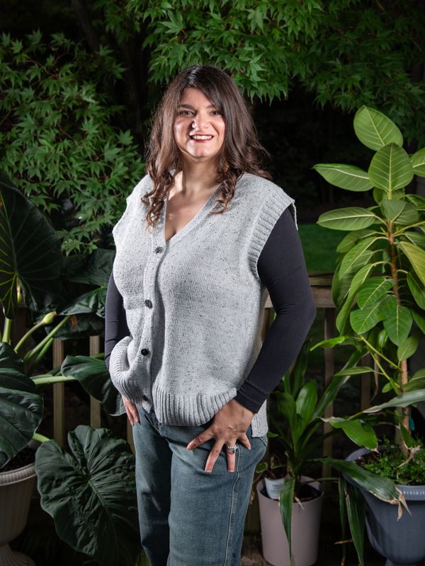 Grey Speckled Sweater Vest