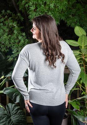 Heather Grey Ultrasoft Henley Top