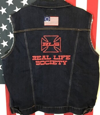Betsy Ross Jean Jacket Vest