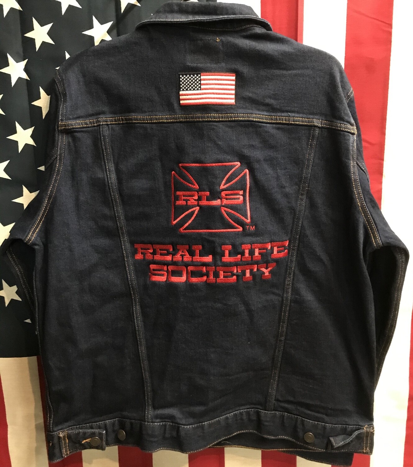 American Flag Jean Jacket