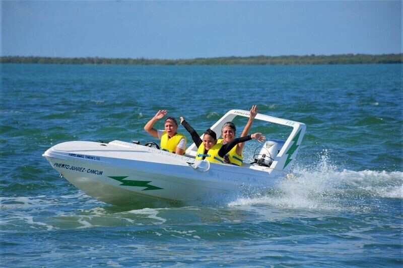 Cancun Jungle Tour by Speedboat