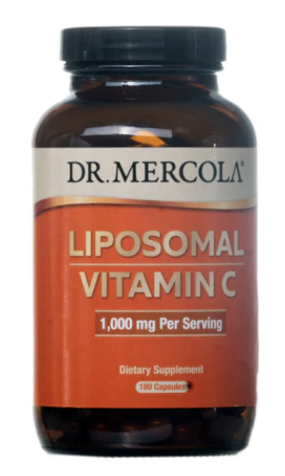 Dr. Mercola Liposomal Vitamin C -- 1000 mg - 180 Capsules