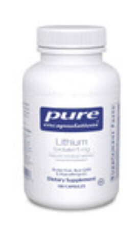 Pure Encapsulations Lithium (orotate) 5 Mg
180 Capsules