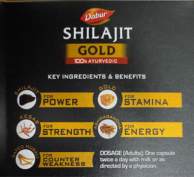 Dabur Shilajit Gold 20 Capsules