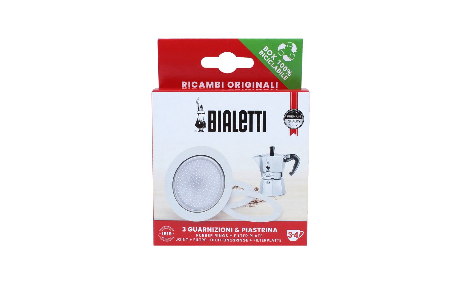 BIALETTI TZ3 3 GUARNIZ.+ 1 FILTRO