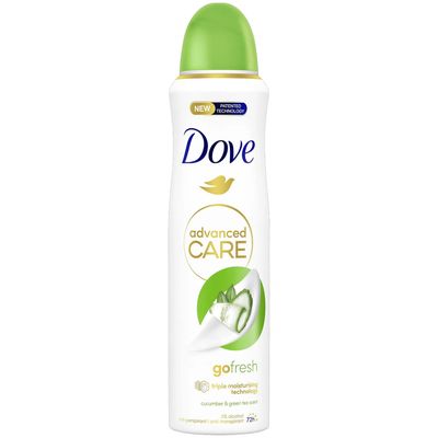 DOVE ADV.CARE DEO SPRAY 150ML COCUMBER &amp; GREEN TEA