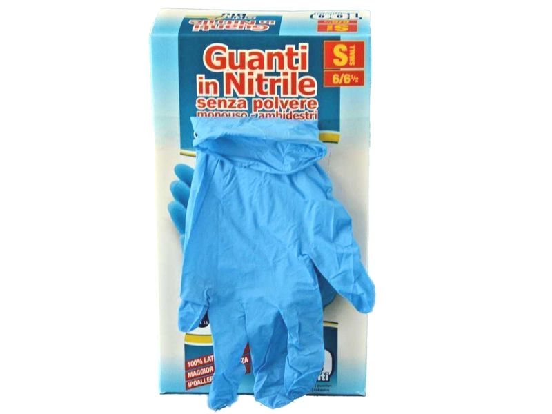 SKINBLU GUANTI NITRILE 100PZ S