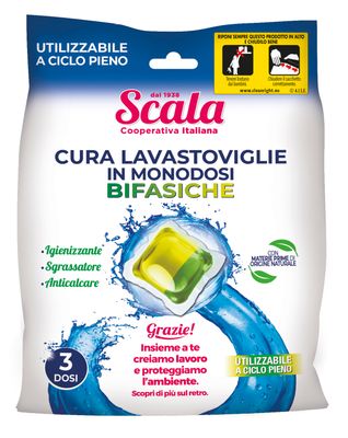 SCALA CURA LAVASTOVIGLIE 3 DOSI BIFASIC.