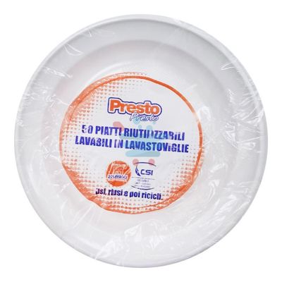 PRESTO PIATTI FONDI RIUTILIZZABILI PZ50