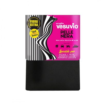 VESUVIO PANNO PELLE NERA 60X40